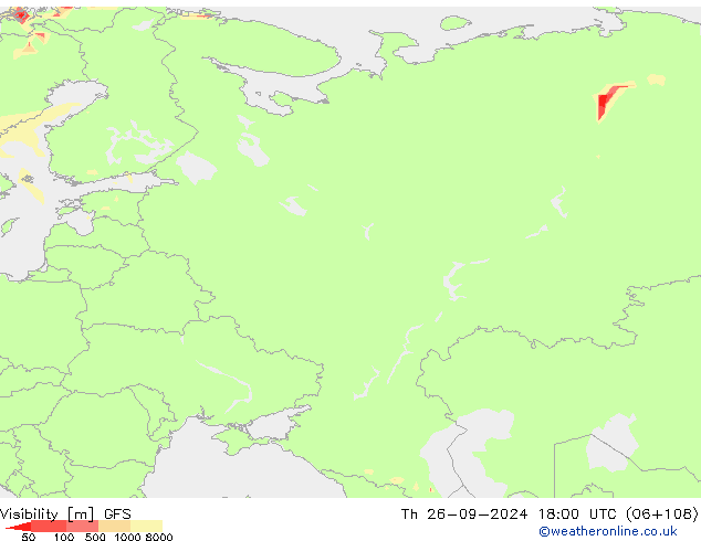 visibilidade GFS Qui 26.09.2024 18 UTC