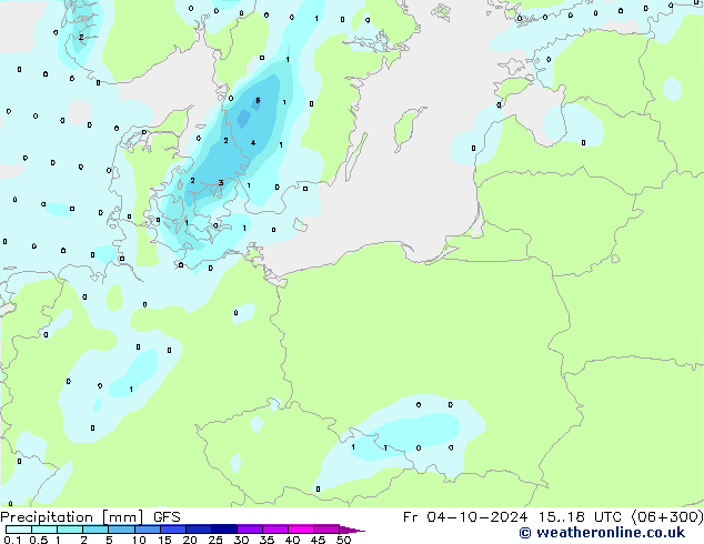 Precipitation GFS Fr 04.10.2024 18 UTC