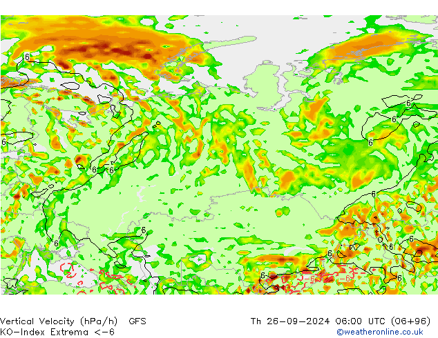 Convection-Index GFS Th 26.09.2024 06 UTC