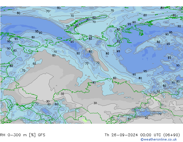 RH 0-300 m GFS Do 26.09.2024 00 UTC