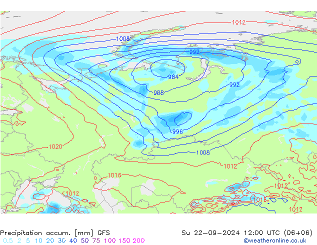 Precipitation accum. GFS September 2024