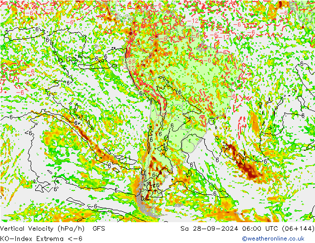 Convection-Index GFS Sáb 28.09.2024 06 UTC