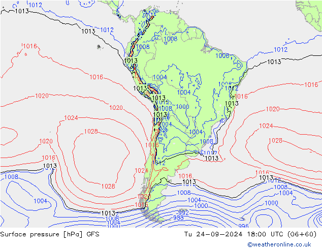 GFS: di 24.09.2024 18 UTC