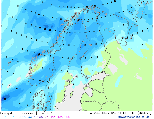 Précipitation accum. GFS mar 24.09.2024 15 UTC