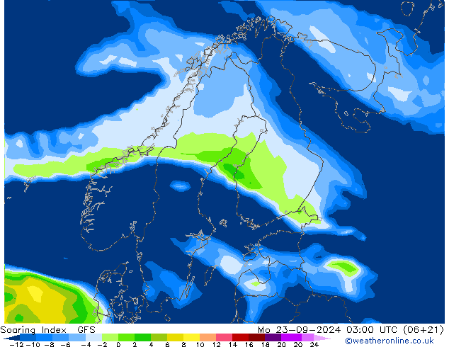 Soaring Index GFS Mo 23.09.2024 03 UTC