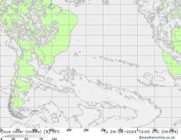 nuvens (médio) GFS Ter 24.09.2024 12 UTC