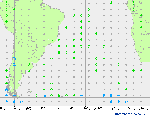 Weather type GFS Ne 22.09.2024 12 UTC