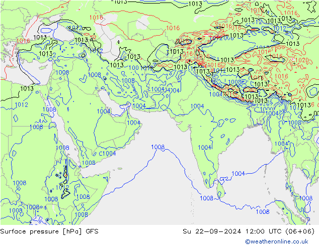 GFS: Ne 22.09.2024 12 UTC