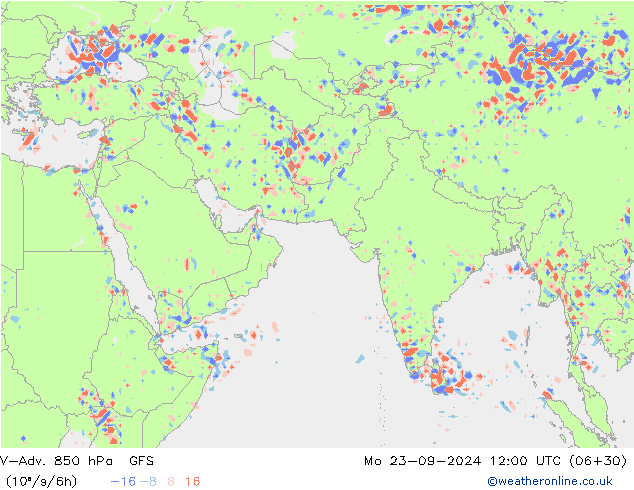 V-Adv. 850 hPa GFS Mo 23.09.2024 12 UTC