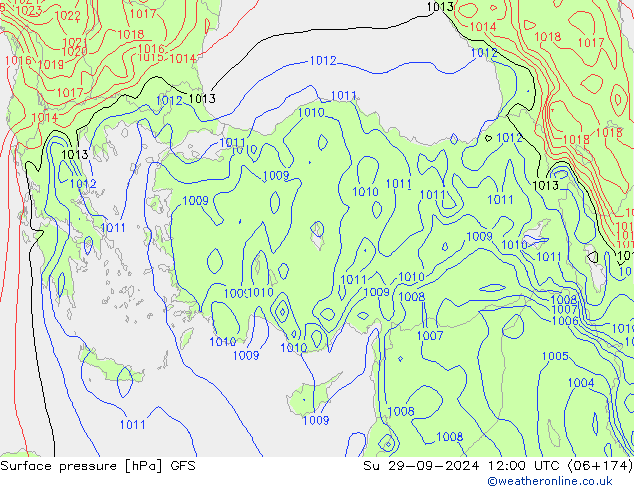 GFS: Su 29.09.2024 12 UTC