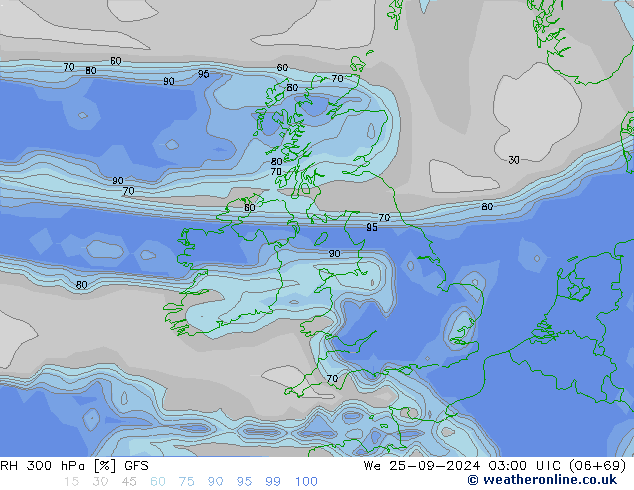 RV 300 hPa GFS wo 25.09.2024 03 UTC