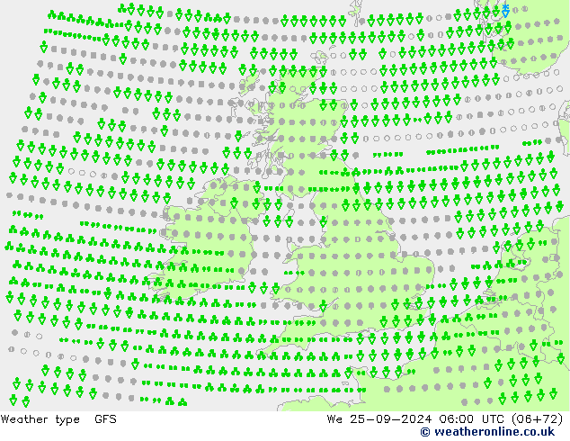 Weermodel GFS wo 25.09.2024 06 UTC