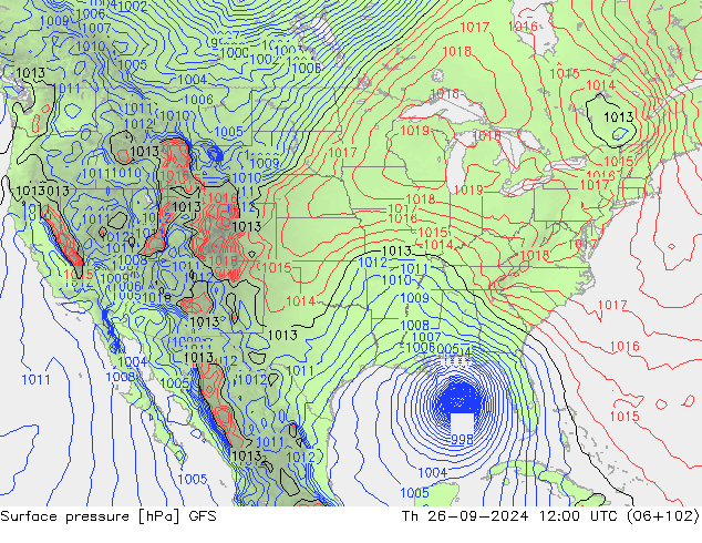 GFS: Th 26.09.2024 12 UTC