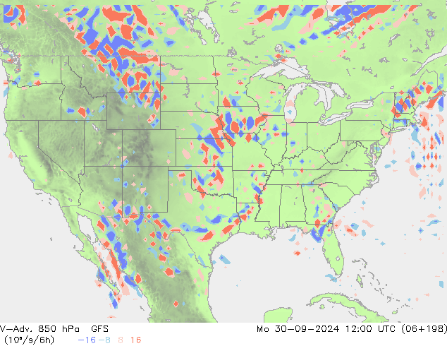 V-Adv. 850 hPa GFS Pzt 30.09.2024 12 UTC