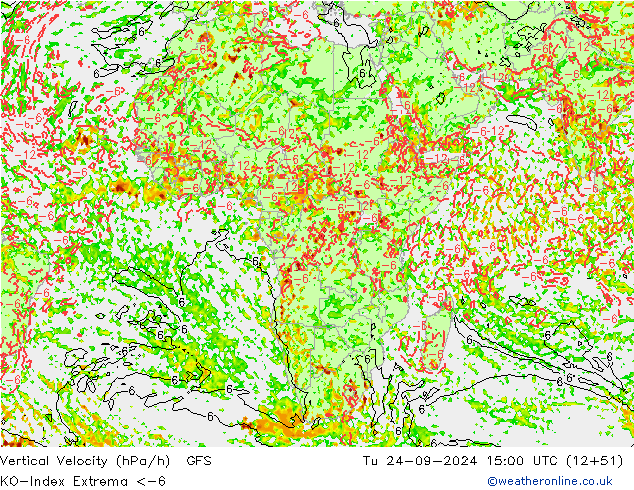 Convection-Index GFS Ter 24.09.2024 15 UTC