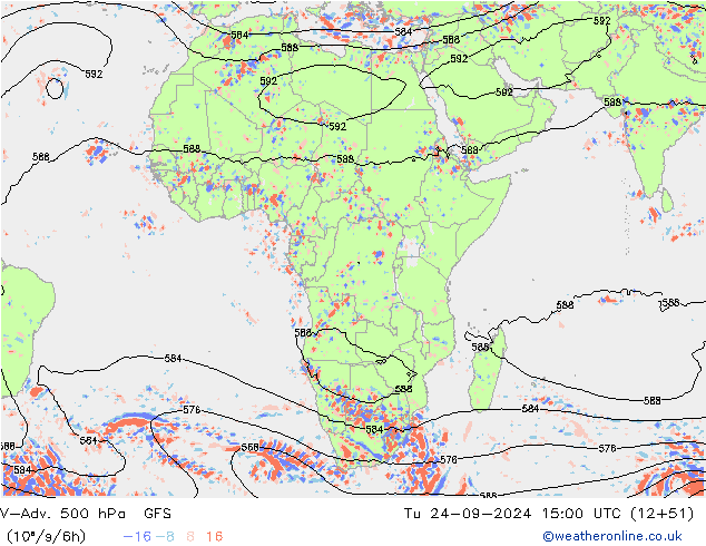 V-Adv. 500 hPa GFS Ter 24.09.2024 15 UTC