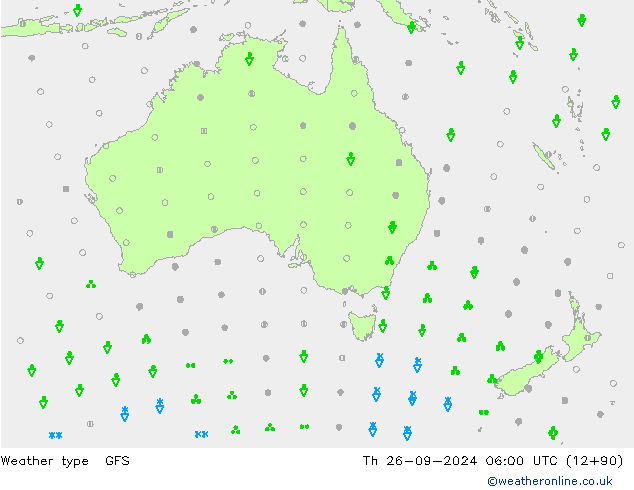 Weather type GFS Th 26.09.2024 06 UTC