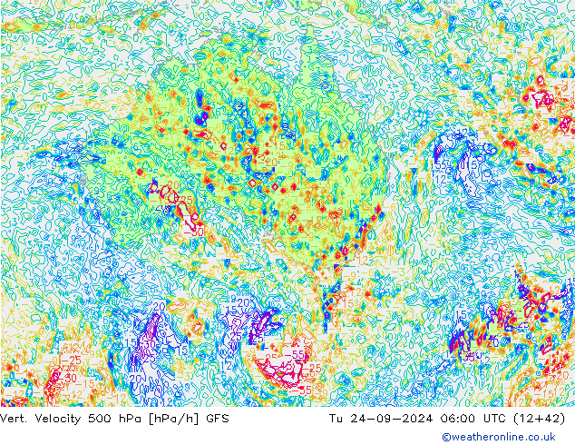 Vert. Velocity 500 hPa GFS mar 24.09.2024 06 UTC