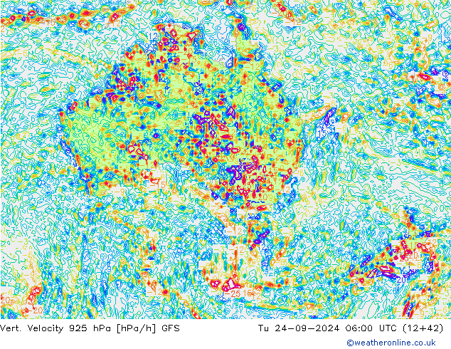 Vert. Velocity 925 hPa GFS mar 24.09.2024 06 UTC