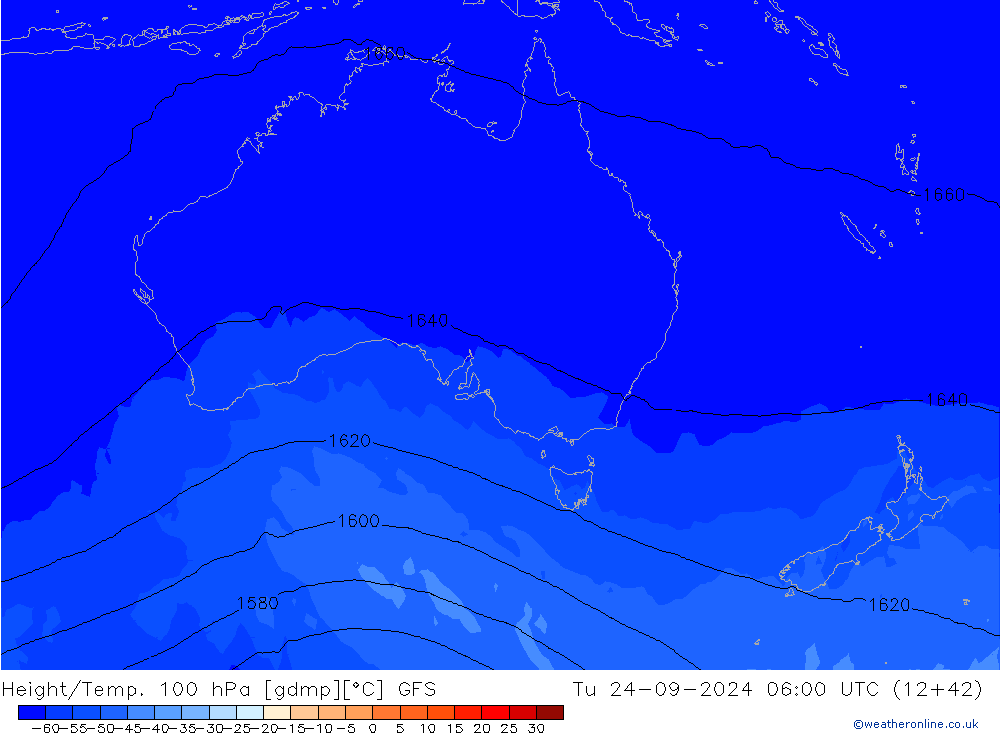 Height/Temp. 100 hPa GFS mar 24.09.2024 06 UTC