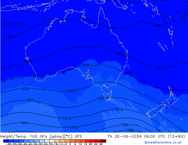 Height/Temp. 100 hPa GFS Th 26.09.2024 06 UTC