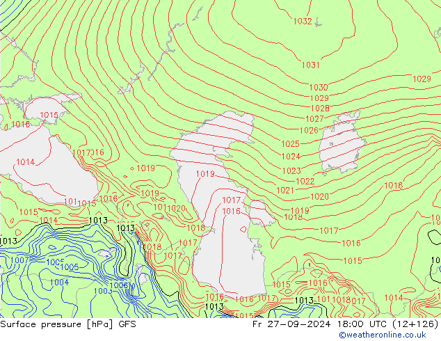 GFS: Cu 27.09.2024 18 UTC