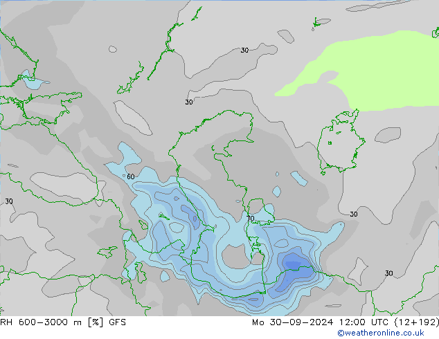 600-3000 m Nispi Nem GFS Pzt 30.09.2024 12 UTC