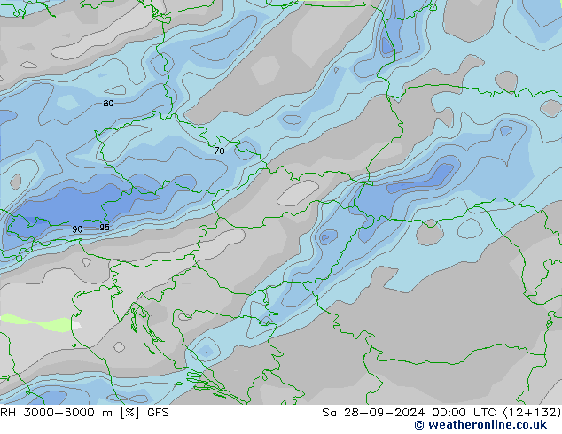 RH 3000-6000 m GFS сб 28.09.2024 00 UTC