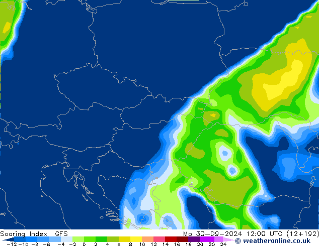 Soaring Index GFS Mo 30.09.2024 12 UTC