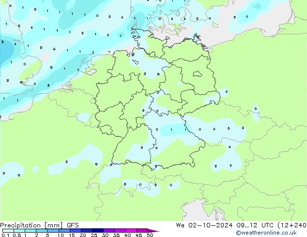 opad GFS śro. 02.10.2024 12 UTC