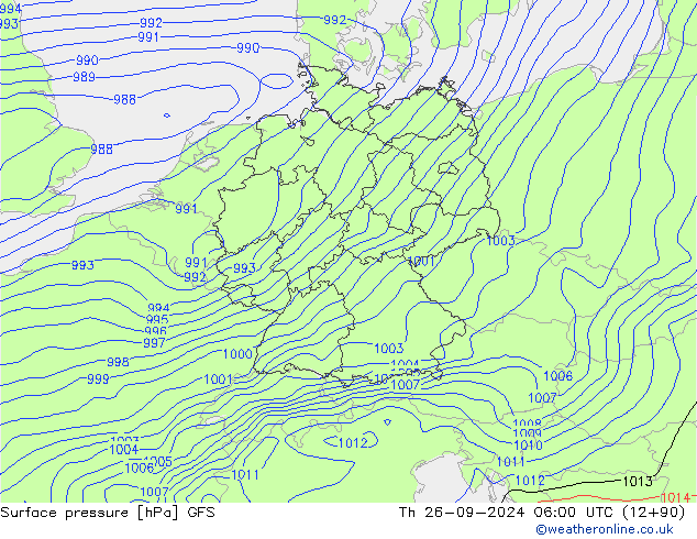 GFS: gio 26.09.2024 06 UTC