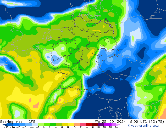 Soaring Index GFS We 25.09.2024 15 UTC