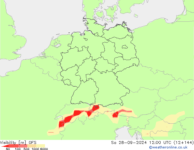 Sichtweite GFS Sa 28.09.2024 12 UTC