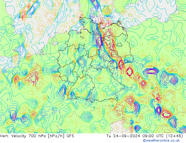 Vert. Velocity 700 hPa GFS mar 24.09.2024 09 UTC