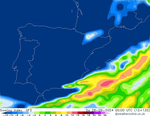 Soaring Index GFS Sa 28.09.2024 00 UTC