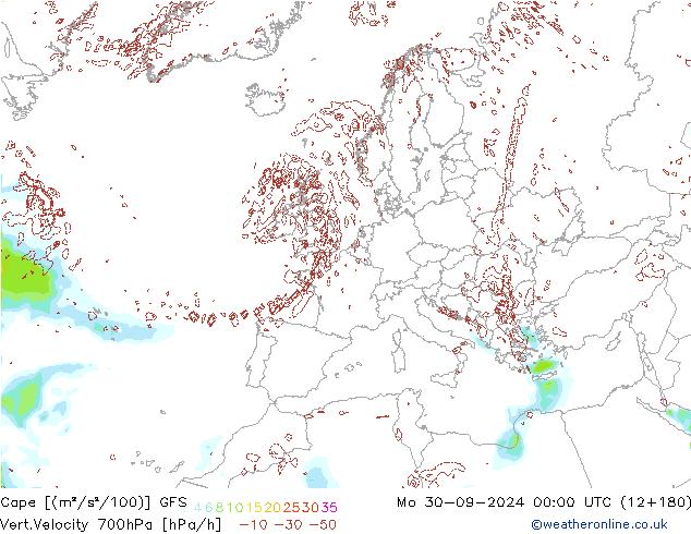 Cape GFS September 2024