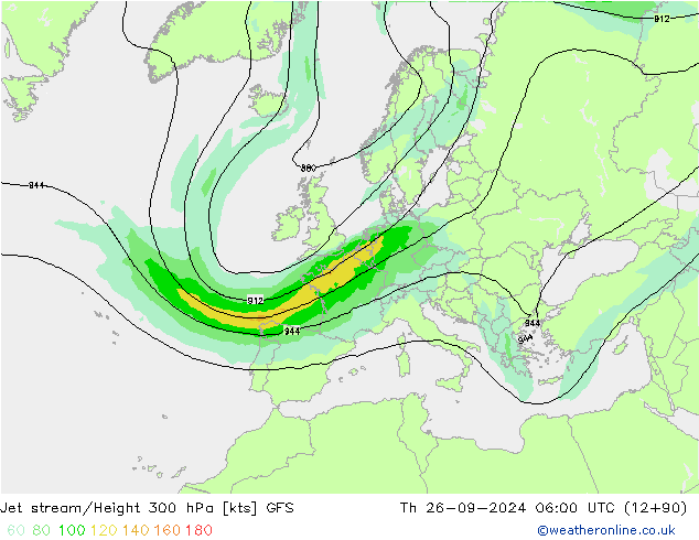 джет GFS чт 26.09.2024 06 UTC