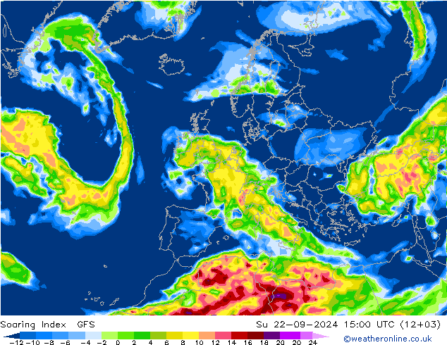 Soaring Index GFS So 22.09.2024 15 UTC