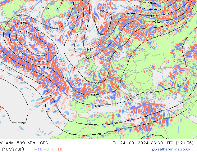 V-Adv. 500 hPa GFS Ter 24.09.2024 00 UTC