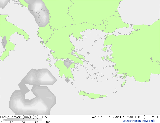 облака (низкий) GFS Сентябрь 2024