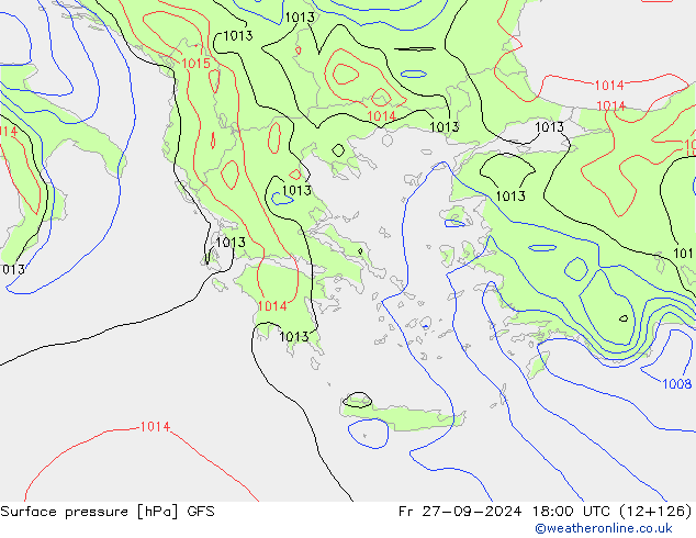 GFS: пт 27.09.2024 18 UTC