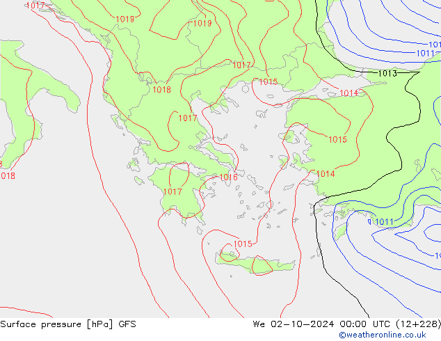 GFS: śro. 02.10.2024 00 UTC