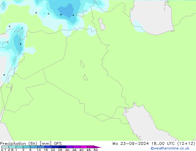 Z500/Rain (+SLP)/Z850 GFS пн 23.09.2024 00 UTC