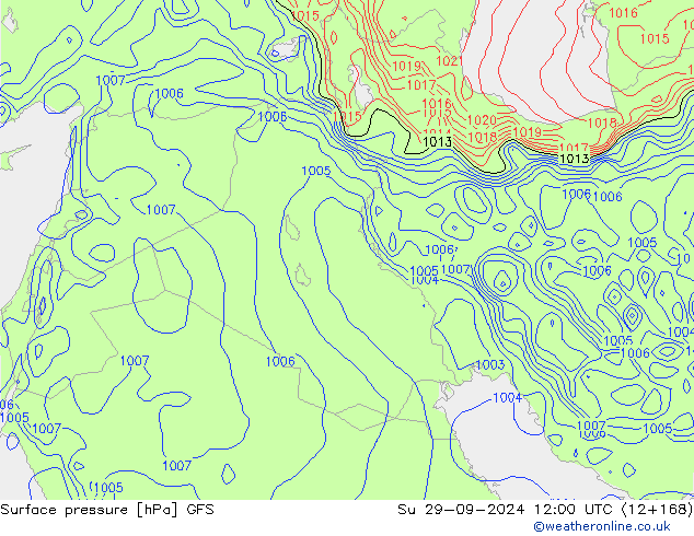 GFS: Su 29.09.2024 12 UTC