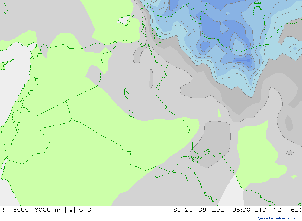 RH 3000-6000 m GFS  29.09.2024 06 UTC