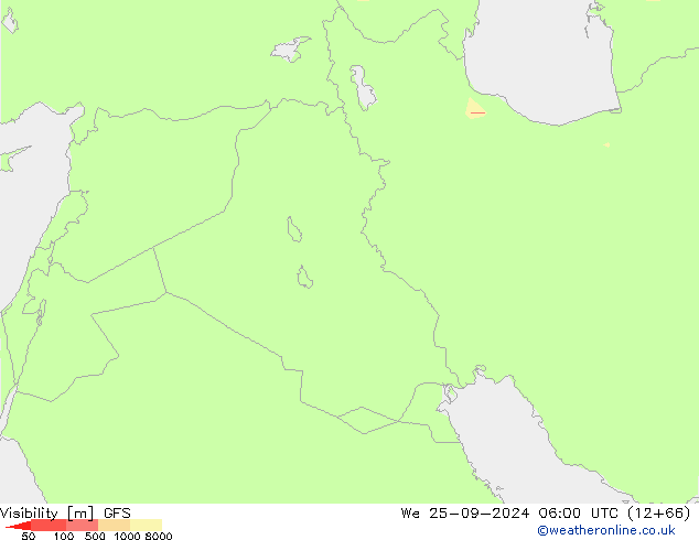 Zicht GFS wo 25.09.2024 06 UTC