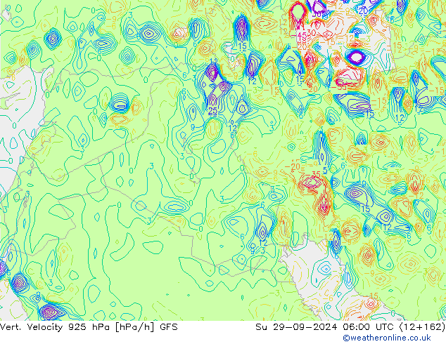 Vert. Velocity 925 hPa GFS Su 29.09.2024 06 UTC