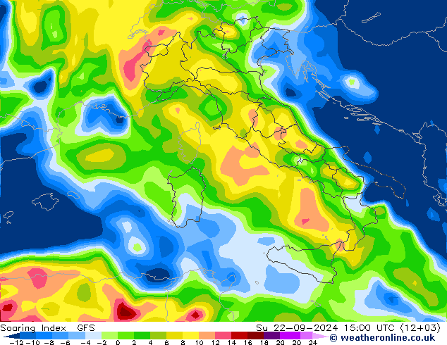 Soaring Index GFS dim 22.09.2024 15 UTC