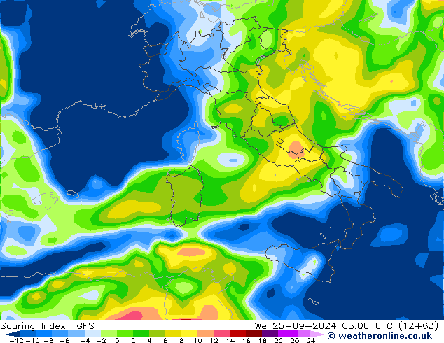 Soaring Index GFS We 25.09.2024 03 UTC