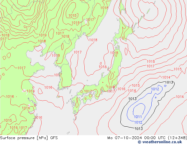 GFS: пн 07.10.2024 00 UTC